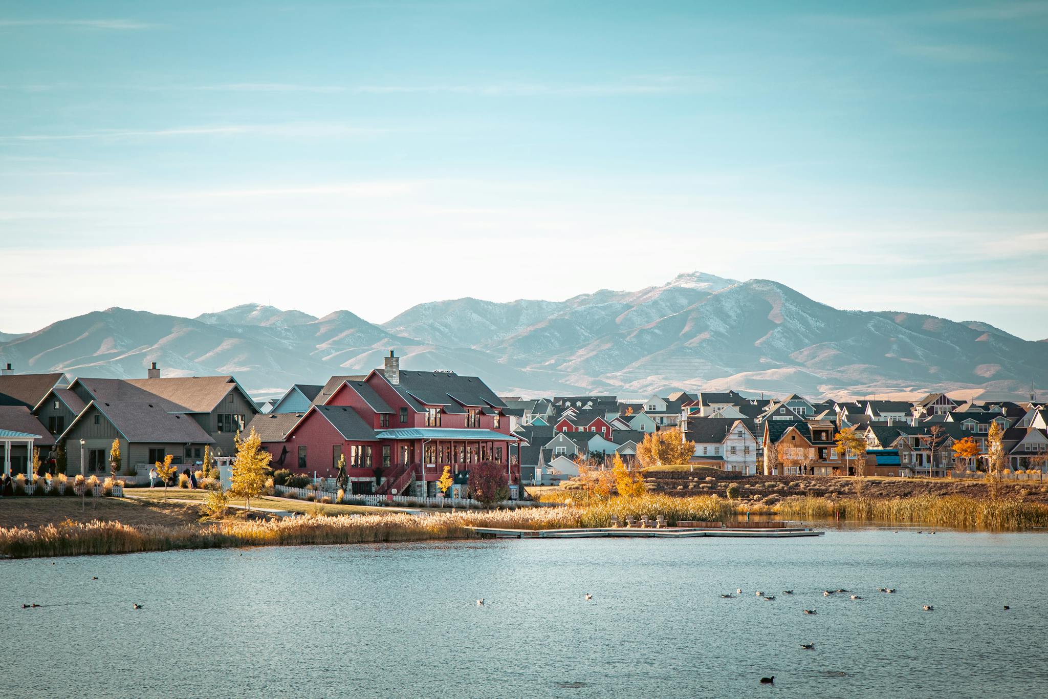 lakeside community in South Jordan, Utah, USA.